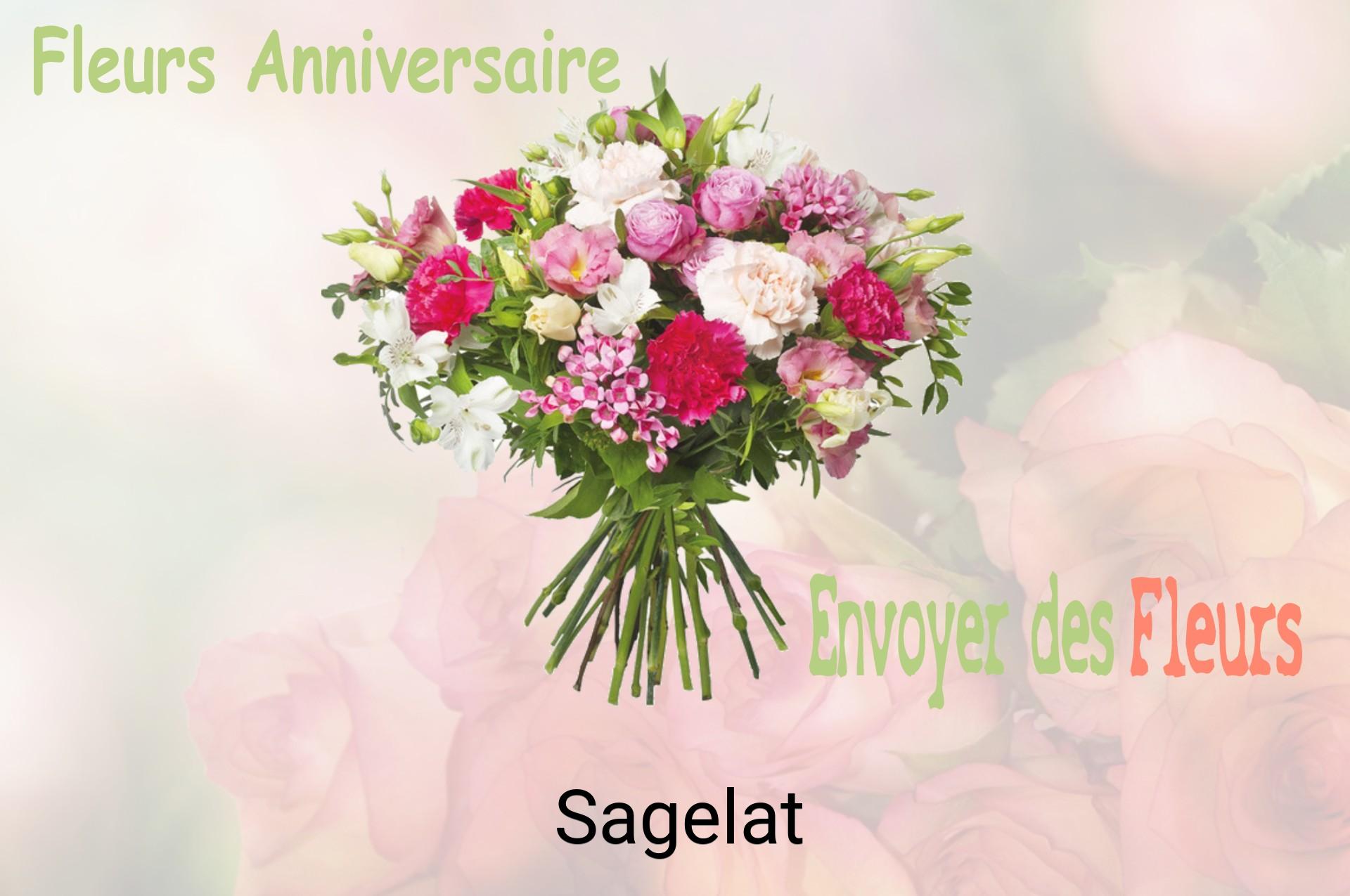 Bouquet de fleurs d’anniversaire livré à Sagelat